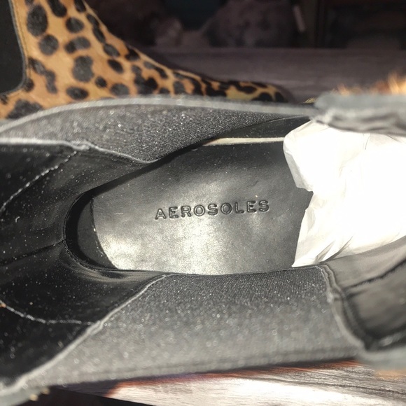 Aerosoles leopard print slip on booties - Picture 3 of 6